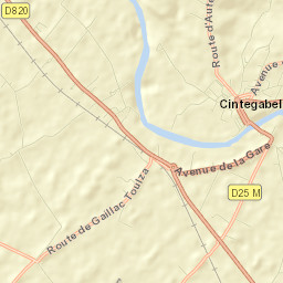 Cintegabelle Street Map