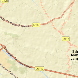 Saint-Martin-Lalande Street Map