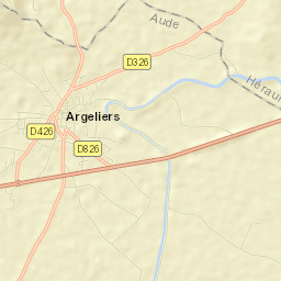 Argeliers Street Map