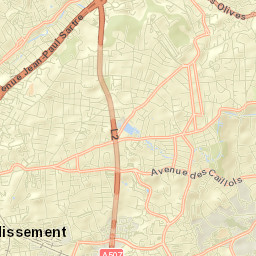 Les Caillols Street Map