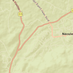Néoules Street Map
