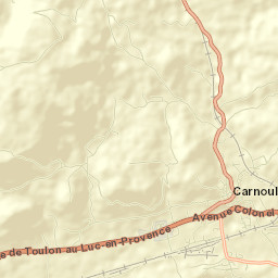 Carnoules Street Map