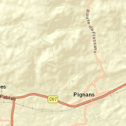 Pignans Street Map