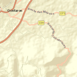 Gonfaron Street Map