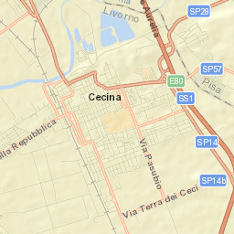 Cecina Street Map