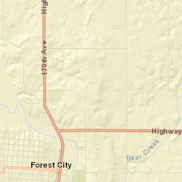 Forest City Street Map