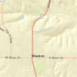 Waukon Street Map
