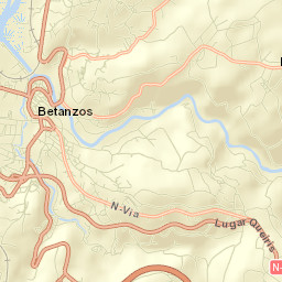 Betanzos Street Map
