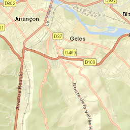 Jurançon Street Map