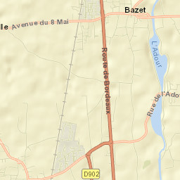 Bazet Street Map
