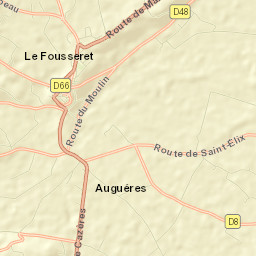 Le Fousseret Street Map