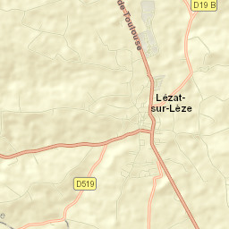 Lézat-sur-Lèze Street Map