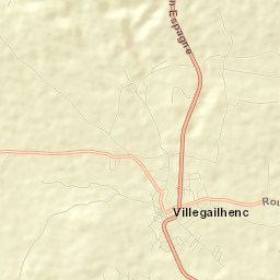 Villegailhenc Street Map