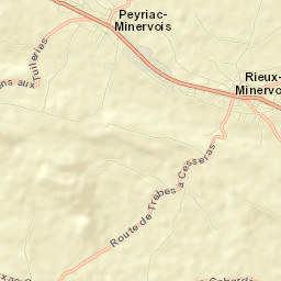 Rieux-Minervois Street Map