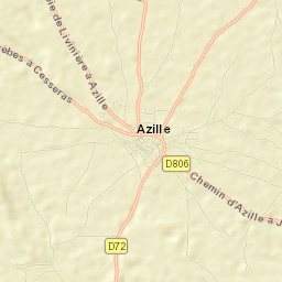 Azille Street Map