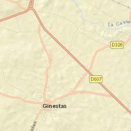 Ginestas Street Map