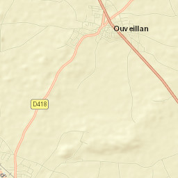 Ouveillan Street Map