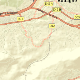 Aubagne Street Map