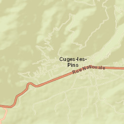 Cuges-les-Pins Street Map