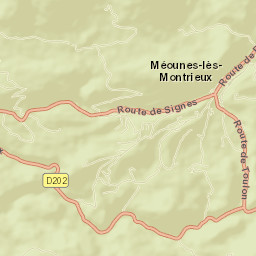 Méounes-lès-Montrieux Street Map