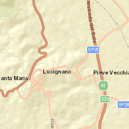 Lucignano Street Map