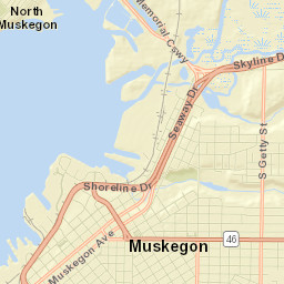 Muskegon Street Map