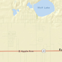 Wolf Lake Street Map