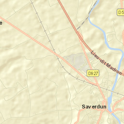 Saverdun Street Map