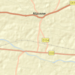 Alzonne Street Map
