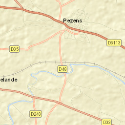 Pezens Street Map