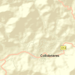 Collobrières Street Map