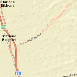 Provincia di Livorno Street Map