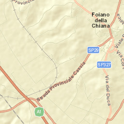 Foiano della Chiana Street Map