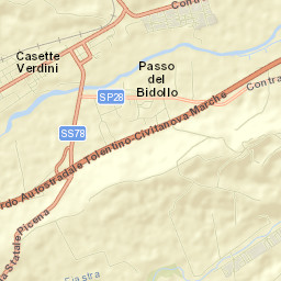 Sforzacosta Street Map