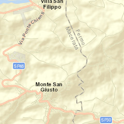 Monte San Giusto Street Map