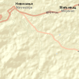 Nevesinje Street Map