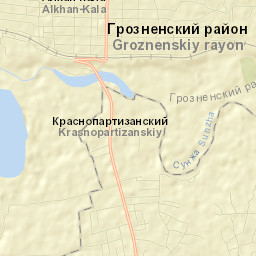 Alkhan-Kala Street Map