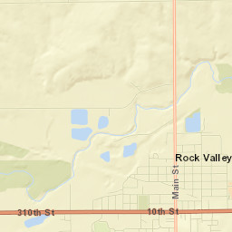 Rock Valley Street Map