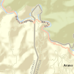 Arano Street Map
