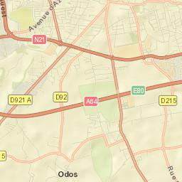 Laloubère Street Map