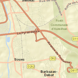 Soues Street Map