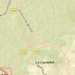 Le Castellet Street Map