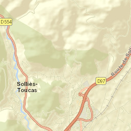 Solliès-Toucas Street Map