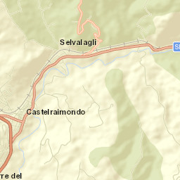 Castelraimondo Street Map
