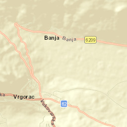 Grad Vrgorac Street Map