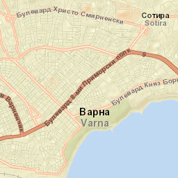 Obshtina Varna Street Map