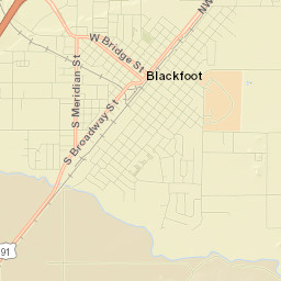 155 Northwest Main Street, Blackfoot, ID Street Map