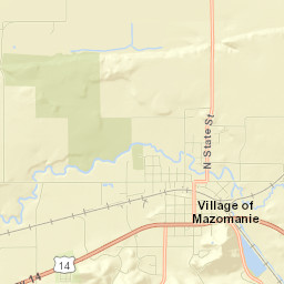 Mazomanie Street Map