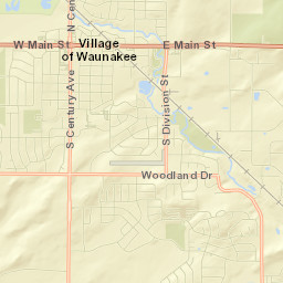 Waunakee Street Map