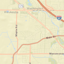 Menomonee Falls Street Map